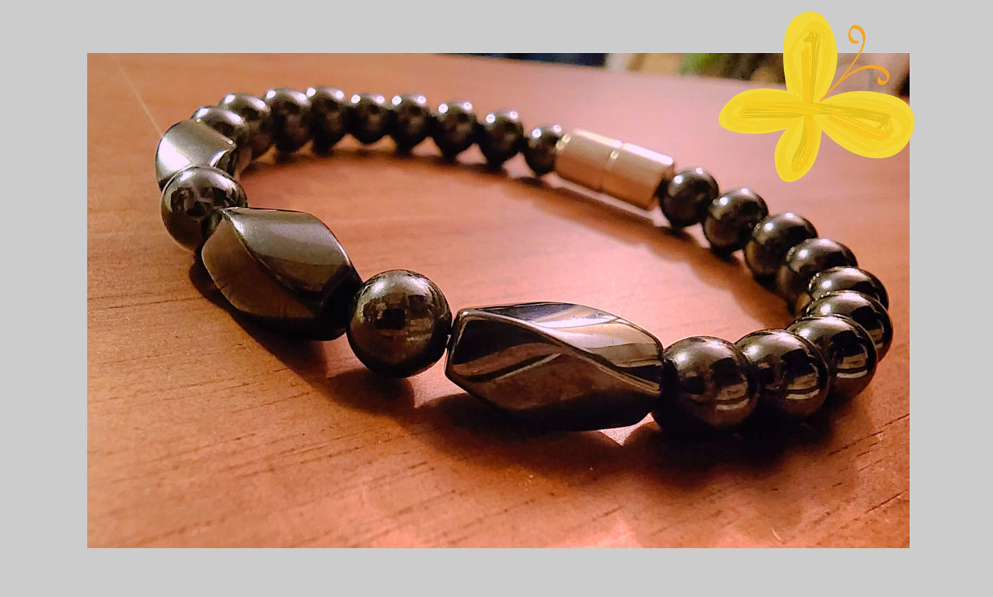SINGLE HEMATITE BRACELET
